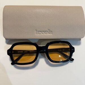 ‼️SOLD‼️Lexxola Sunglasses with Black Frames and Amber Lenses